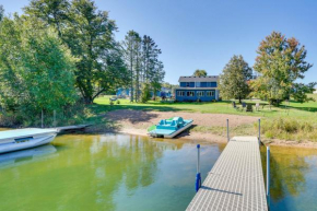 Lakefront Cabin with Fire Pit in Frederic!